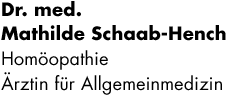 Dr. med. Mathilde Schaab-Hench – Ärztin für Allgemeinmedizin